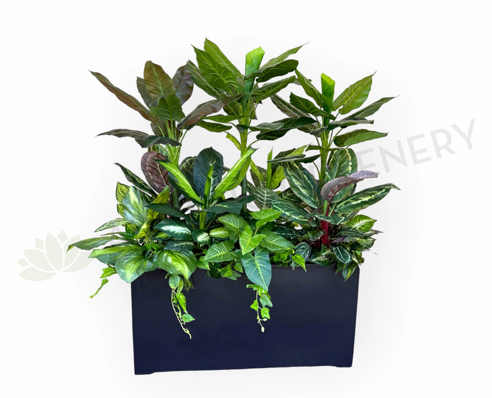 Artificial Mixed Plants in Planter Box 150cm Tall (used as divider) Ref: AOC sun perennial  