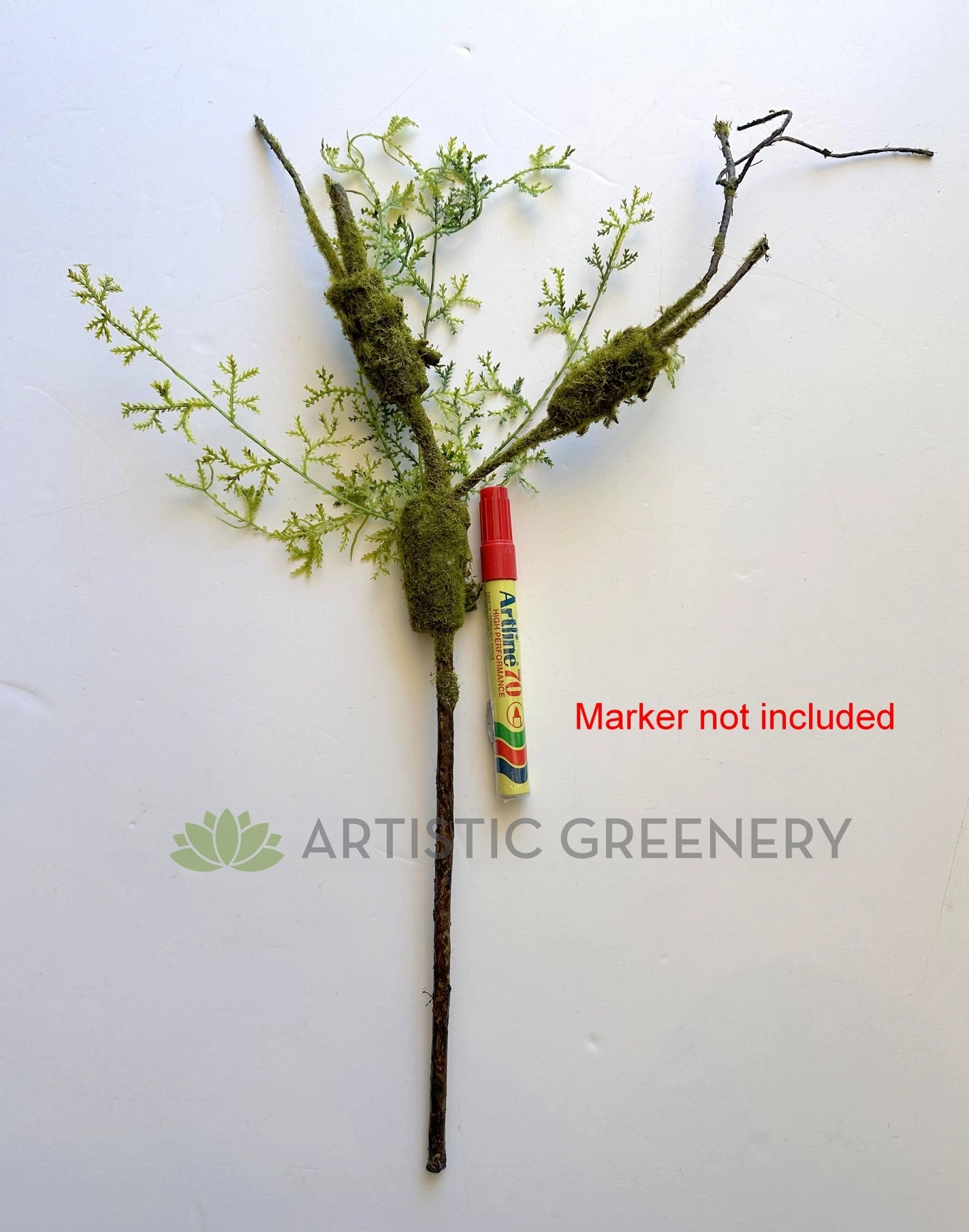 Artificial Moss Twig 53cm