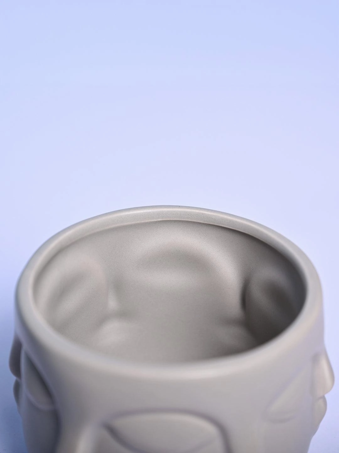 Artistic Grey Ceramic Vase