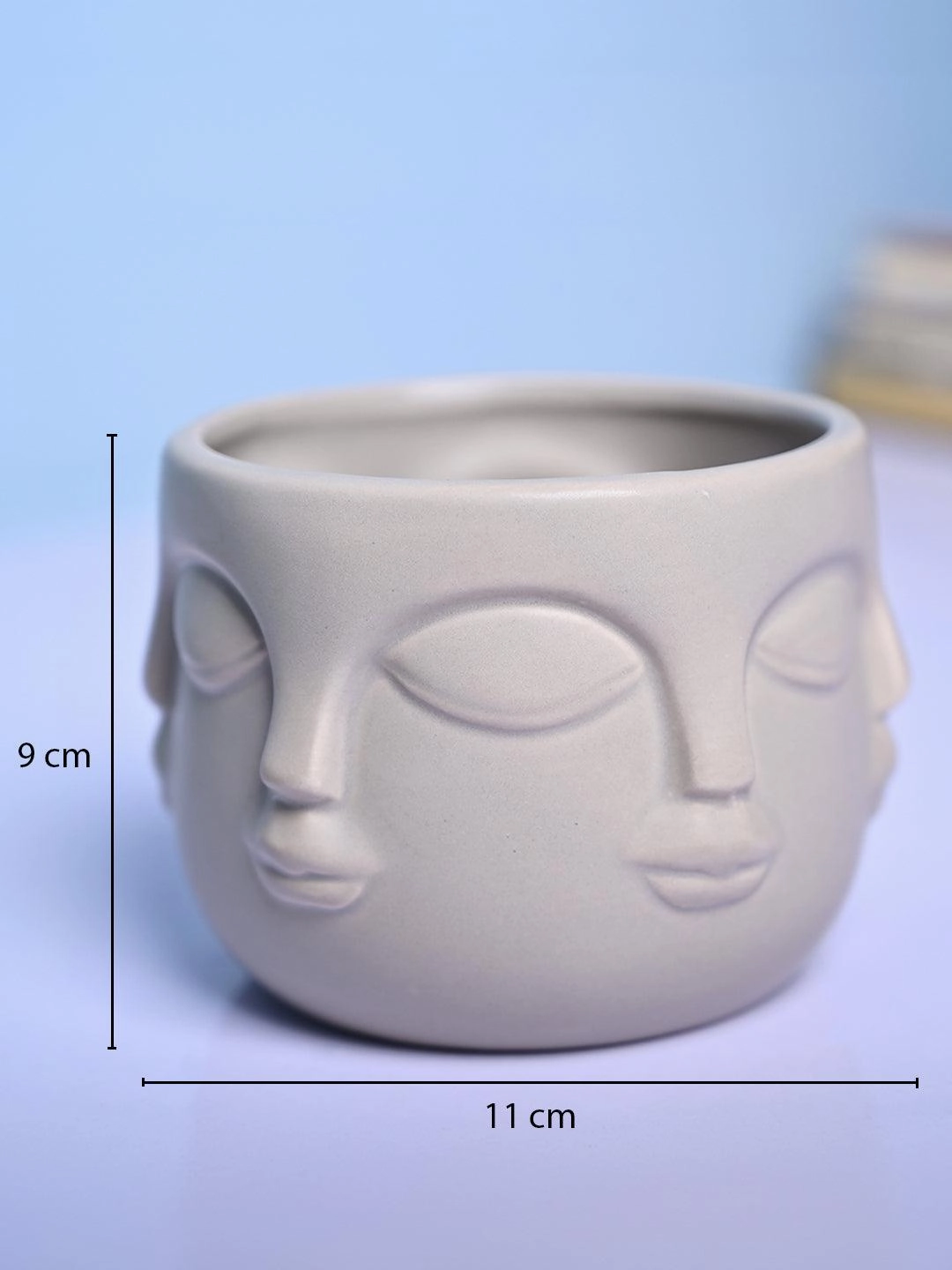 Artistic Grey Ceramic Vase