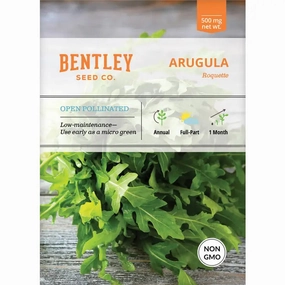 Arugula, Rouquette Seed Packets floating plant shelf  