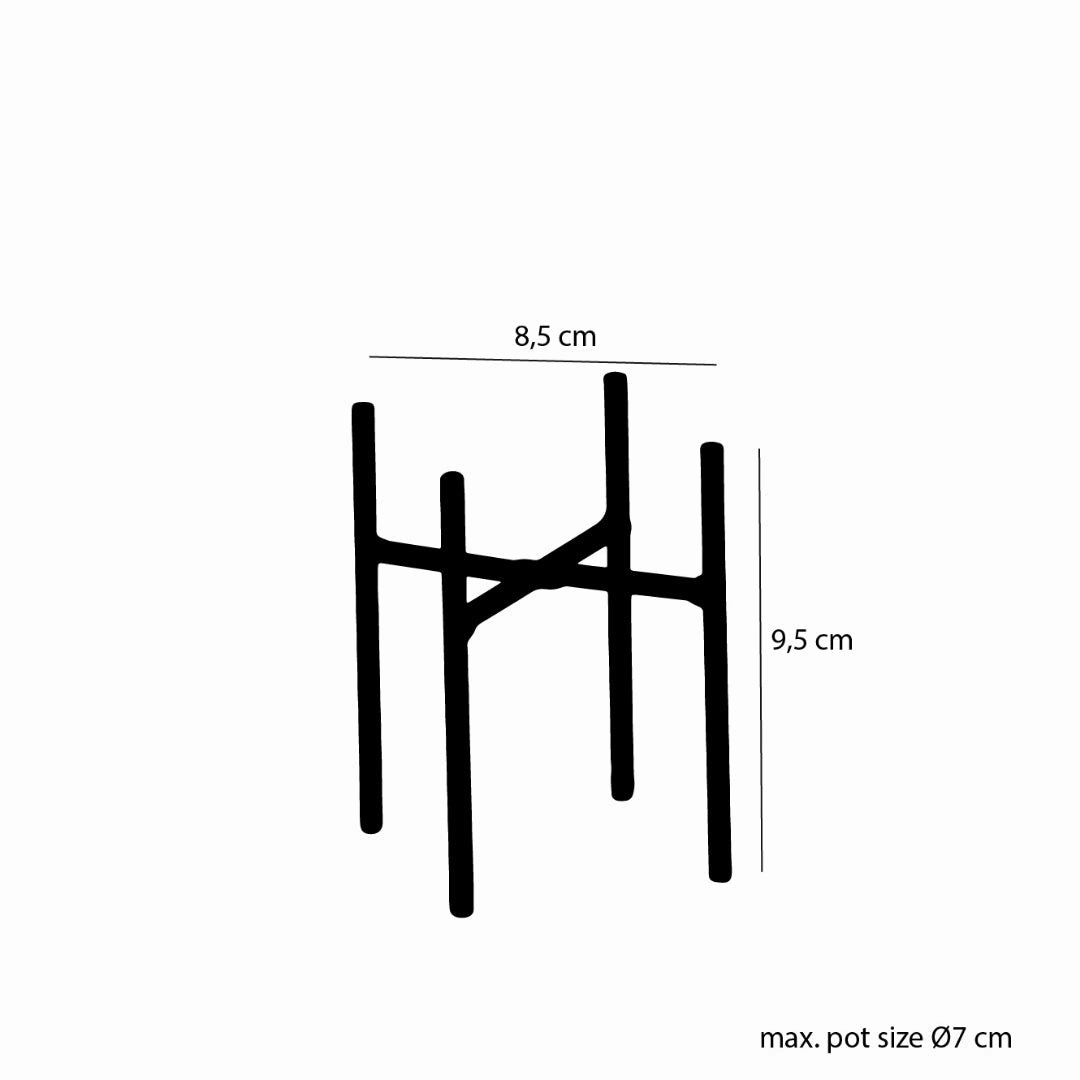 Ascot Plant Stand Black