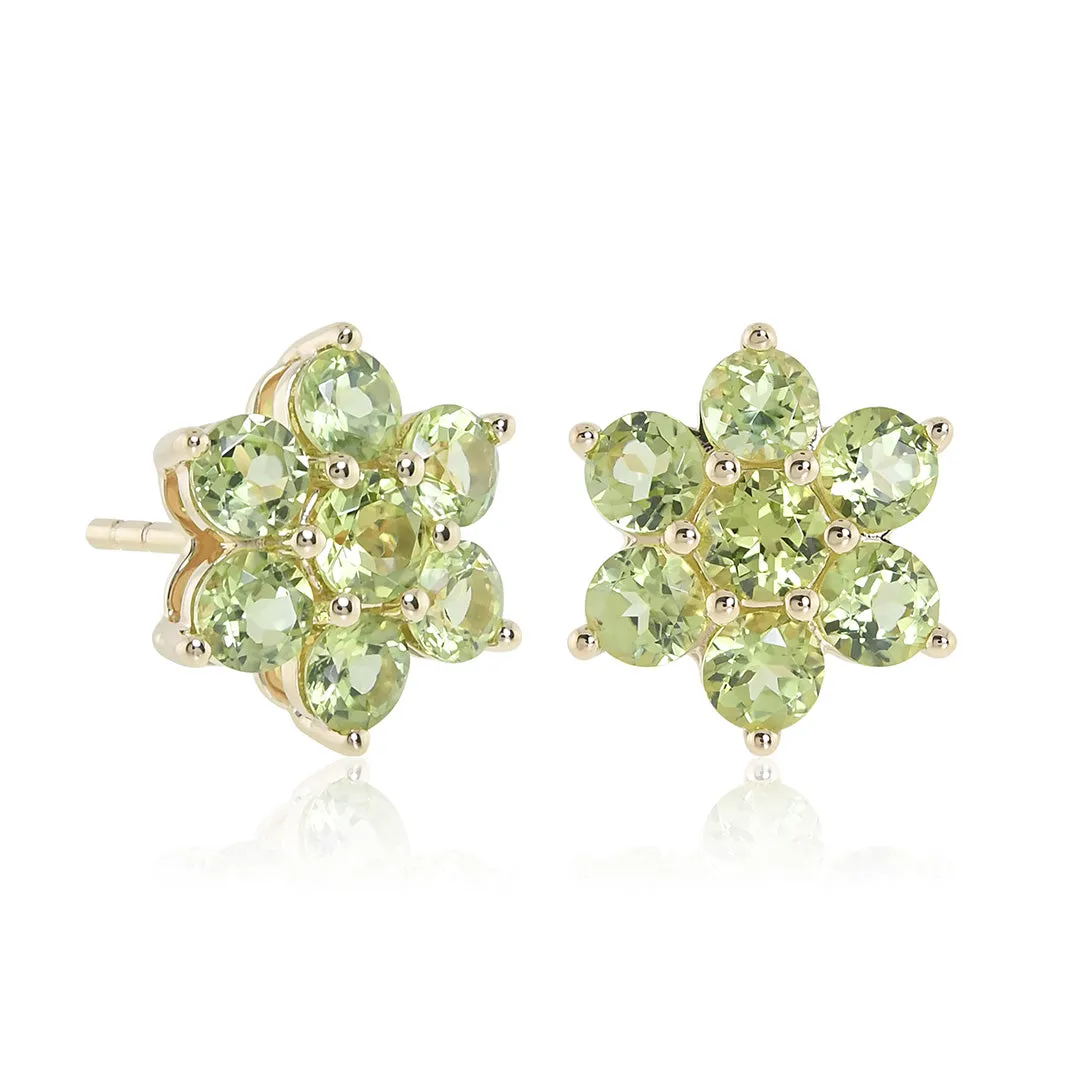 Aurora Earrings in Peridots