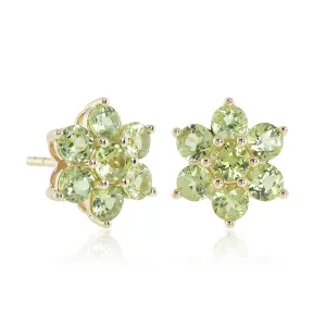 Aurora Earrings in Peridots
