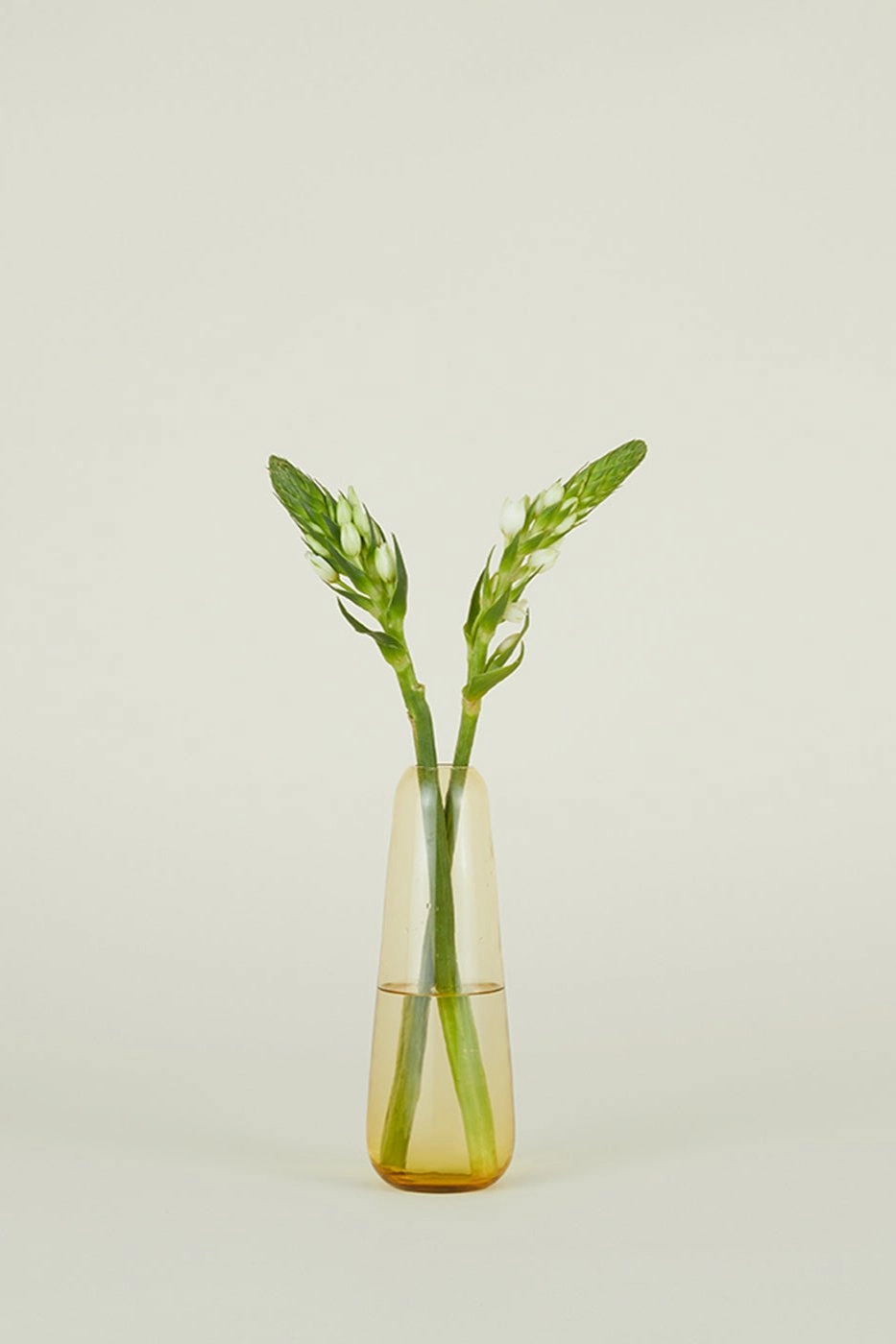 Aurora Slim Drop Vase Amber