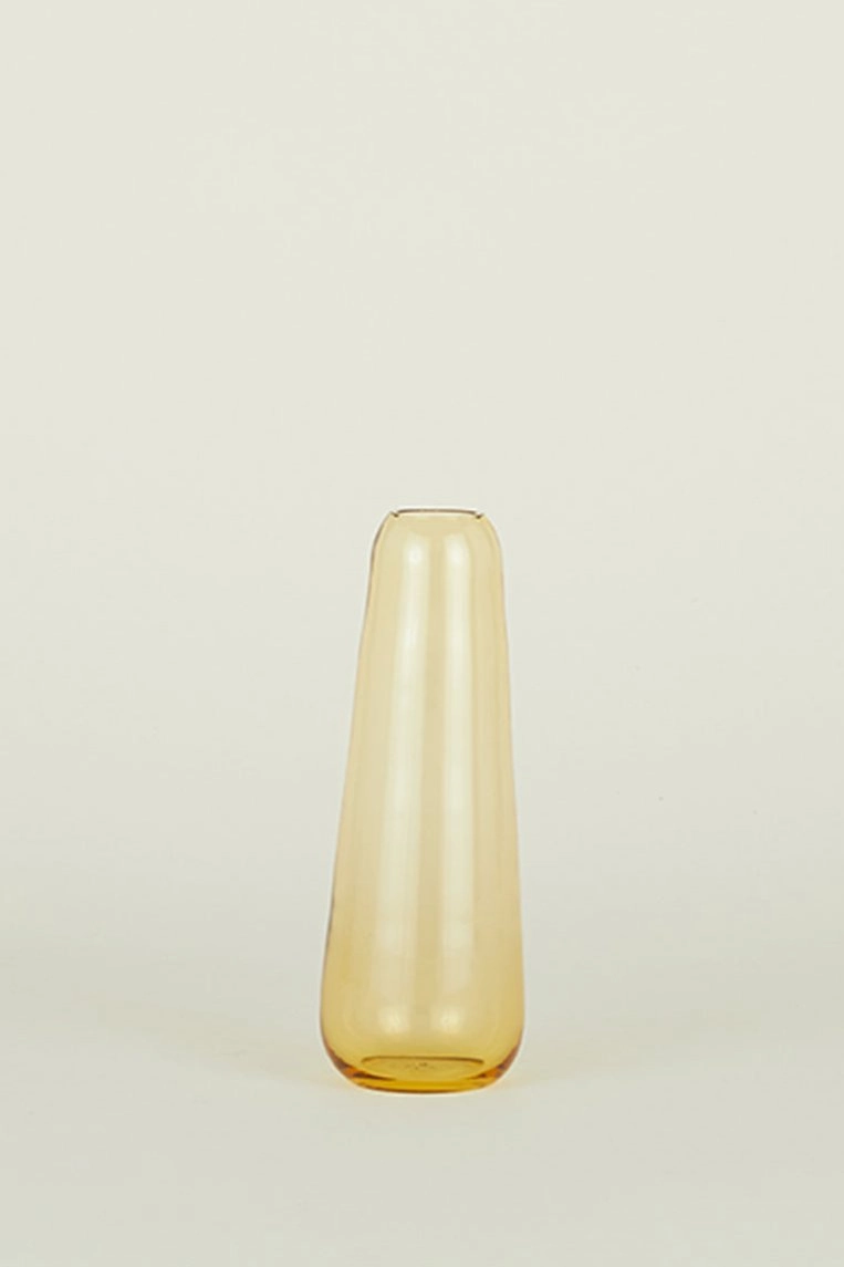 Aurora Slim Drop Vase Amber