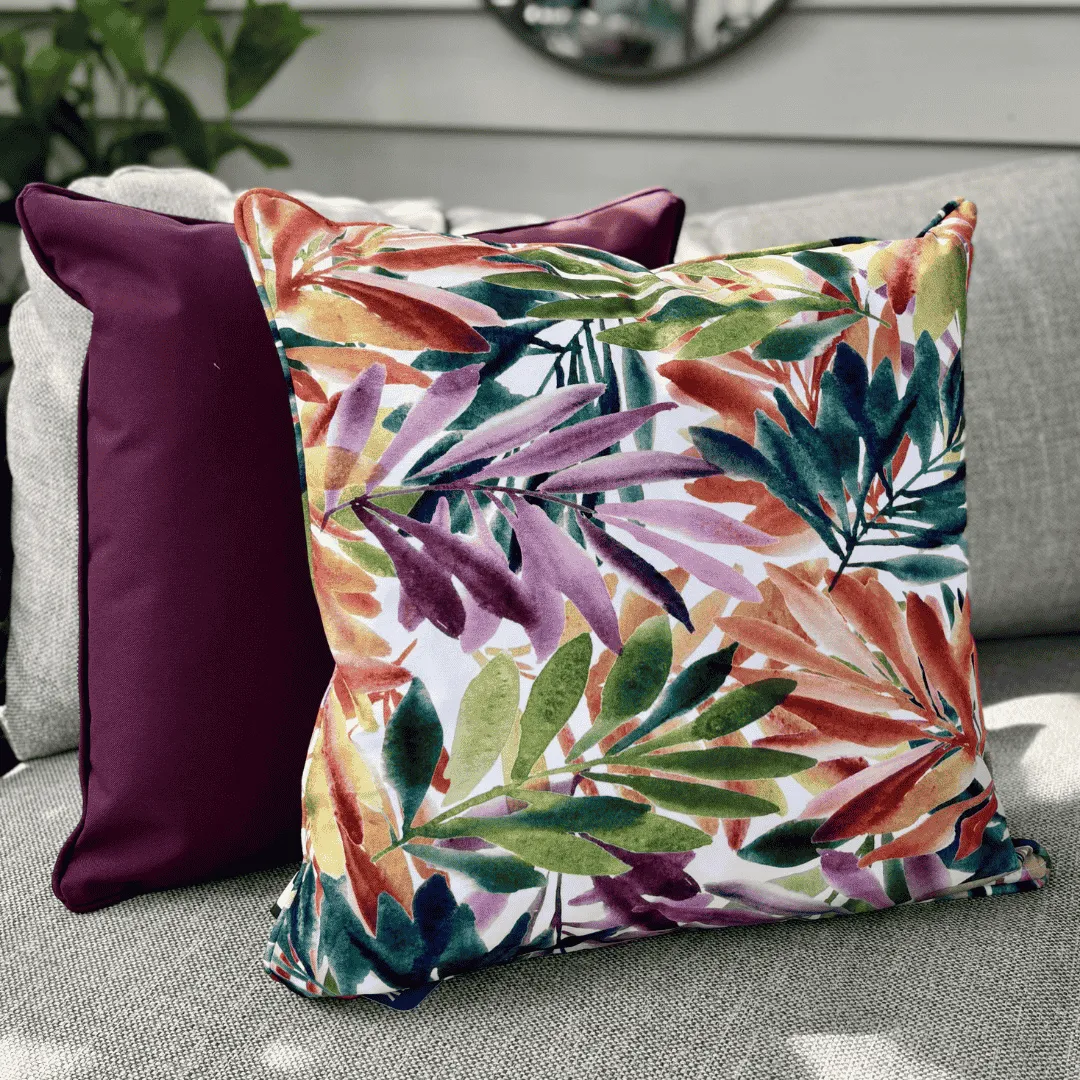 B Cushion Art Collection - Tropical Palm dried flowers  