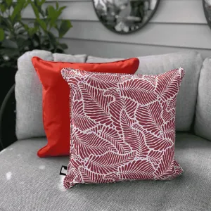 B Cushion Oasis Leaf - Marsala dried flowers  
