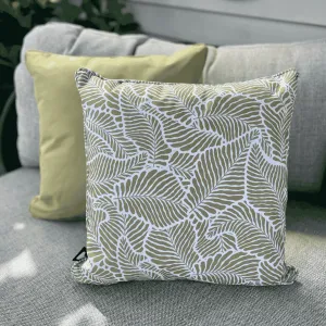 B Cushion Oasis Leaf - Pistache dried flowers  