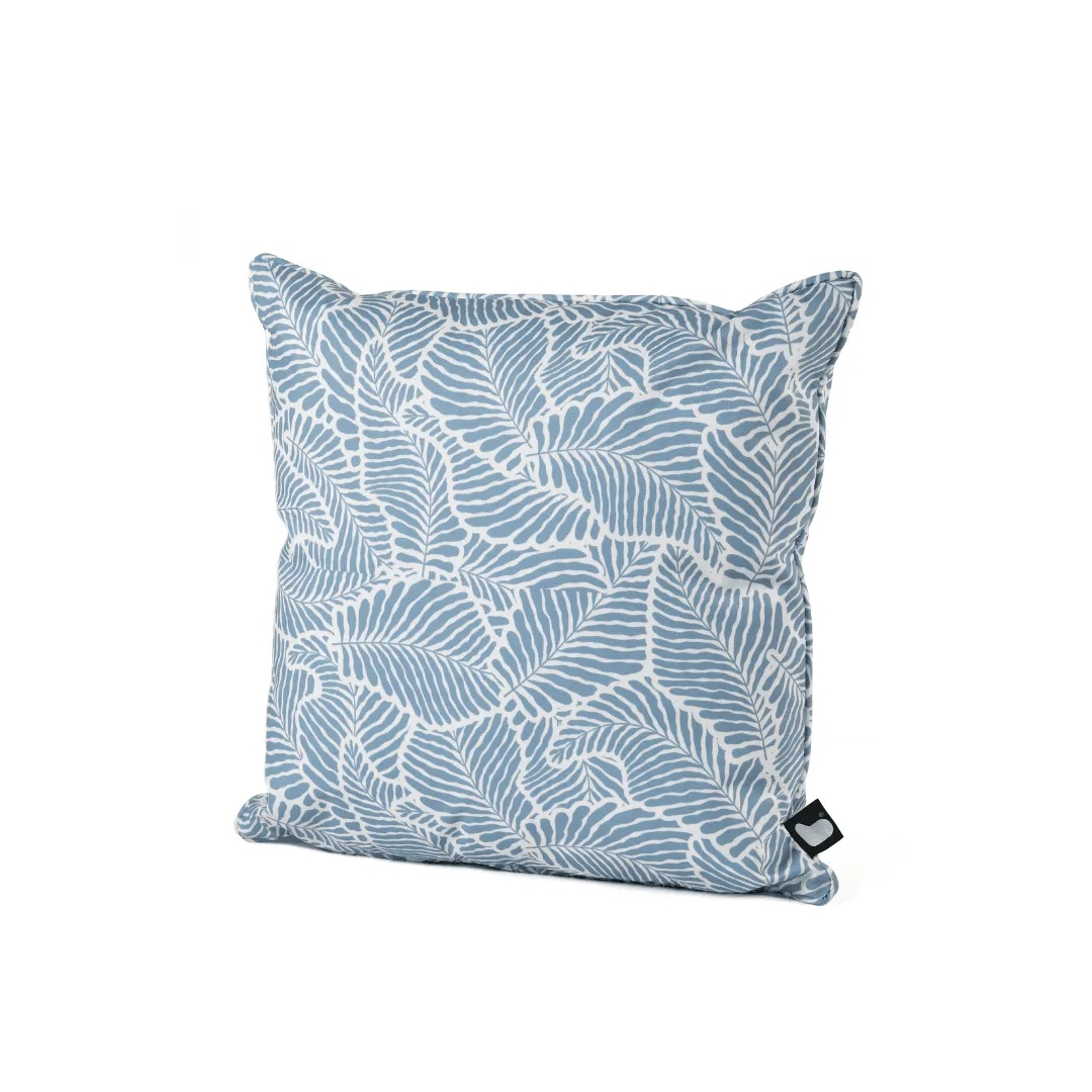 B Cushion Oasis Leaf - Sea Blue