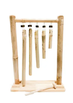 Bamboo Hanging Xylophone V59-582 dried flowers  