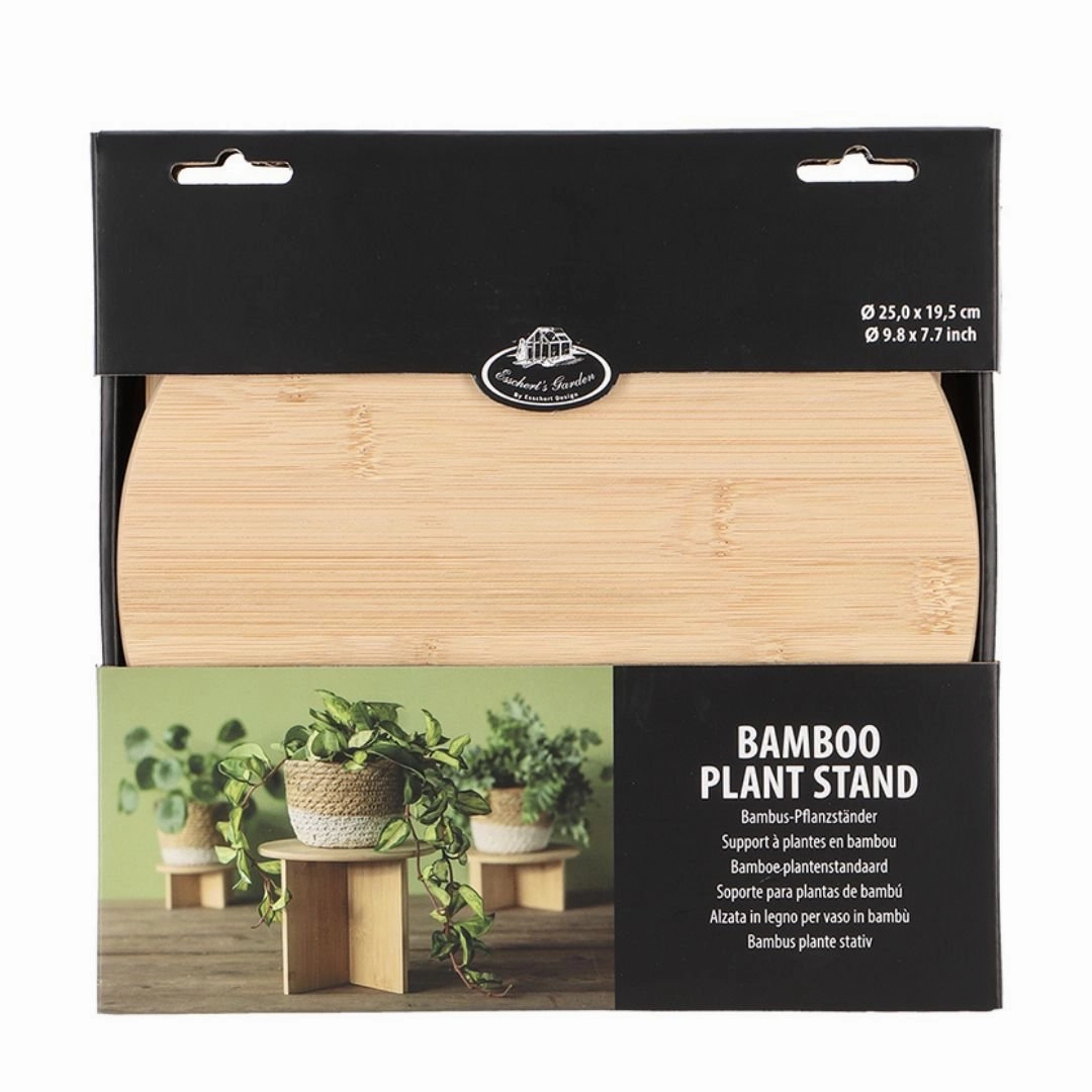 Bamboo indoor Plant Pot Stand Large