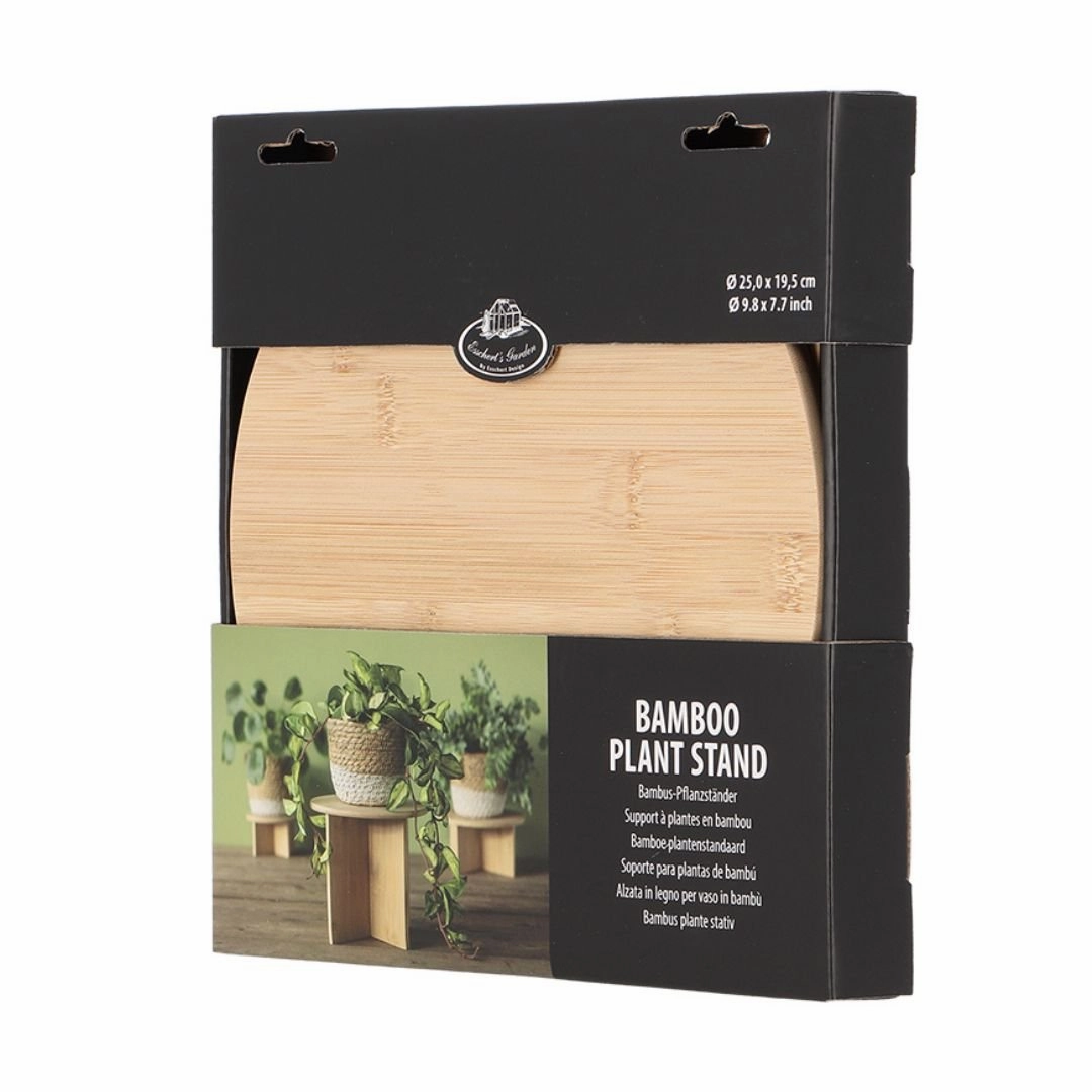 Bamboo indoor Plant Pot Stand Large