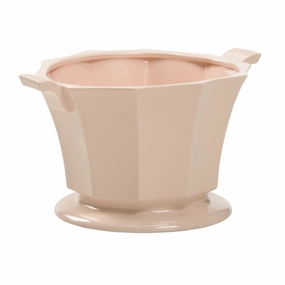 Baron Ceramic Cachepot in Pink Glaze plant seeds  
