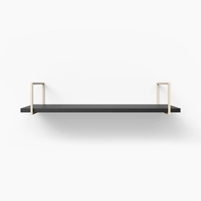 Bart Black Wall Shelf traditional flower vase  