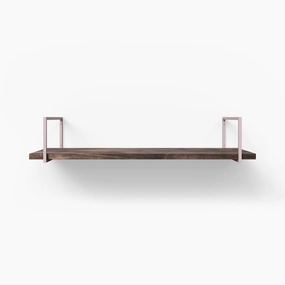Bart Espresso Wall Shelf traditional flower vase  