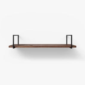 Bart Walnut Wall Shelf traditional flower vase  