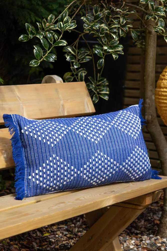Beautiful Blue Diamond Outdoor Cushion