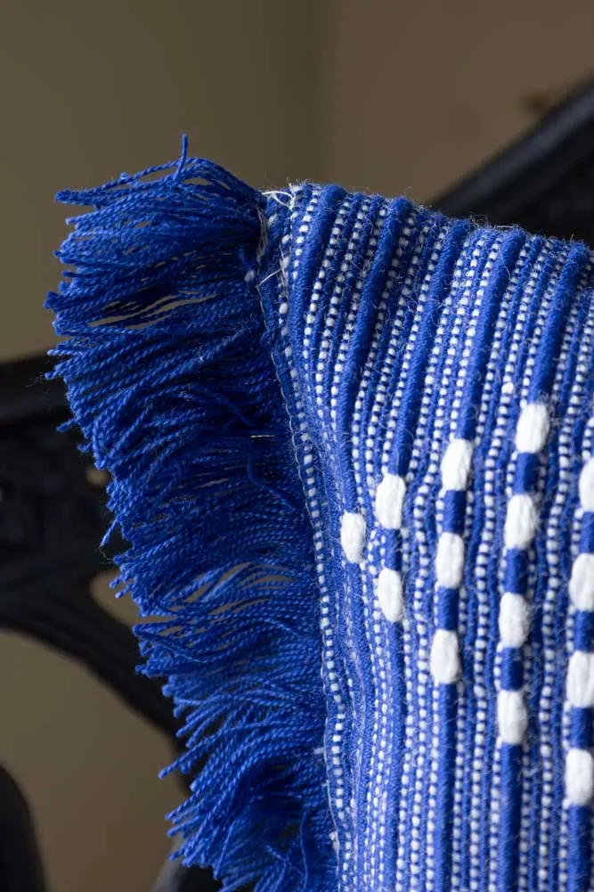 Beautiful Blue Diamond Outdoor Cushion