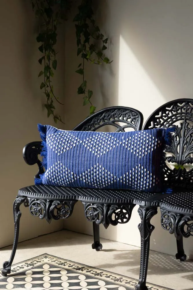 Beautiful Blue Diamond Outdoor Cushion
