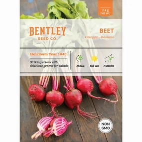 Beet, Chioggia Seed Packet floating plant shelf  