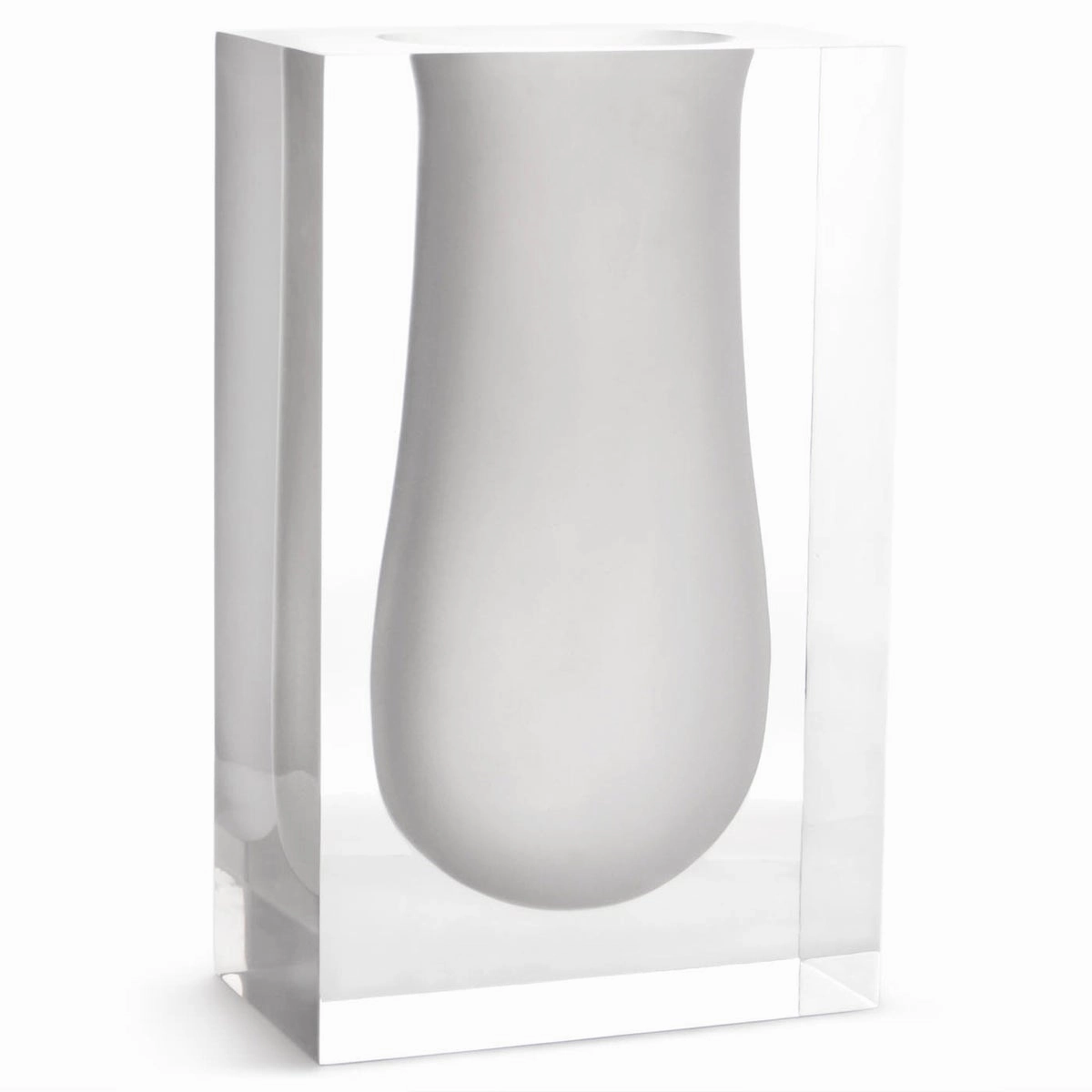 Bel Air - Mega Scoop Vase - White mini ornamental plant  