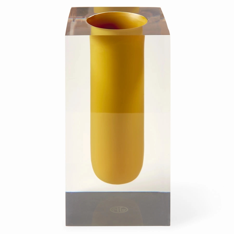 Bel Air - Test Tube Vase - Mustard mini ornamental plant  