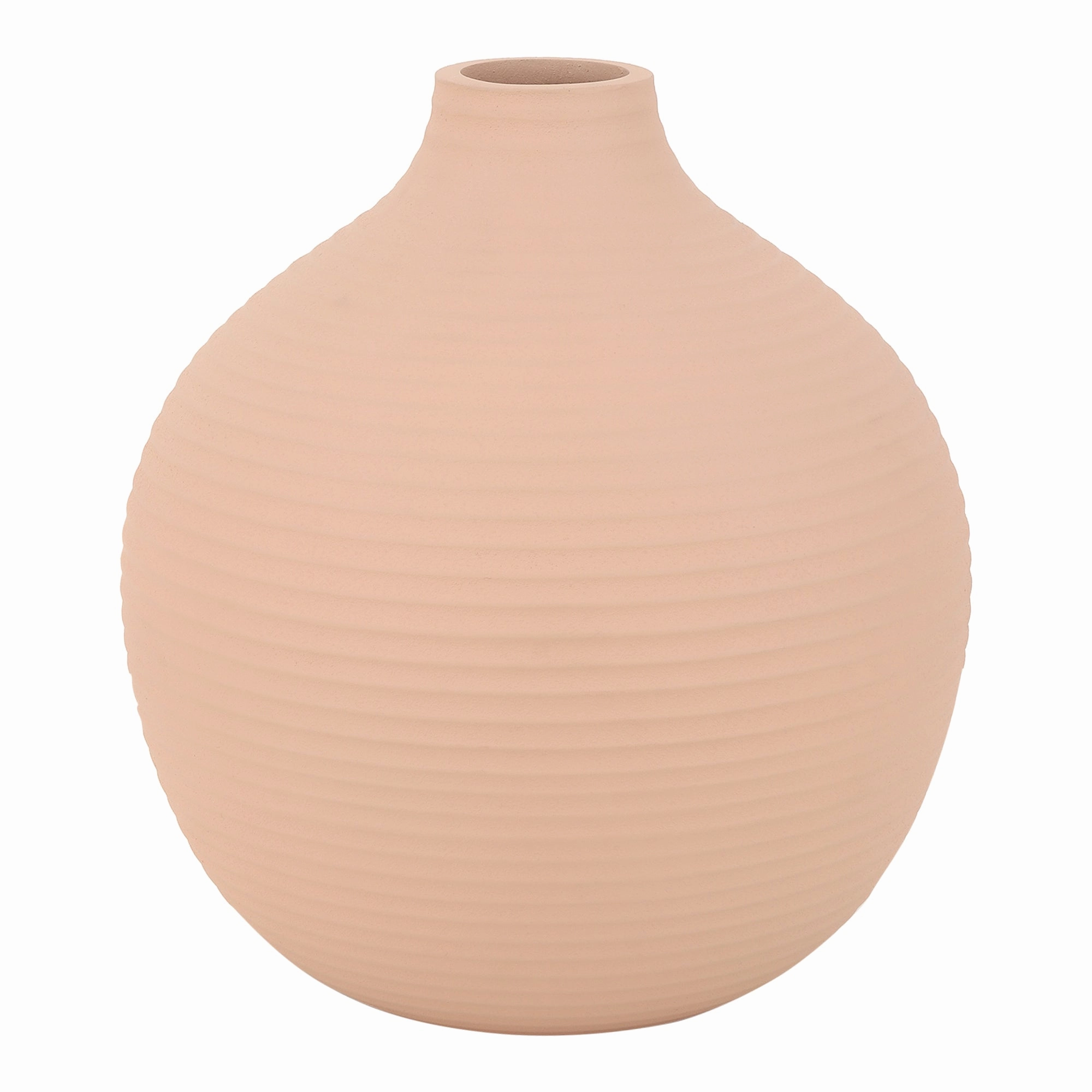 Bella Peach Enamel Vase