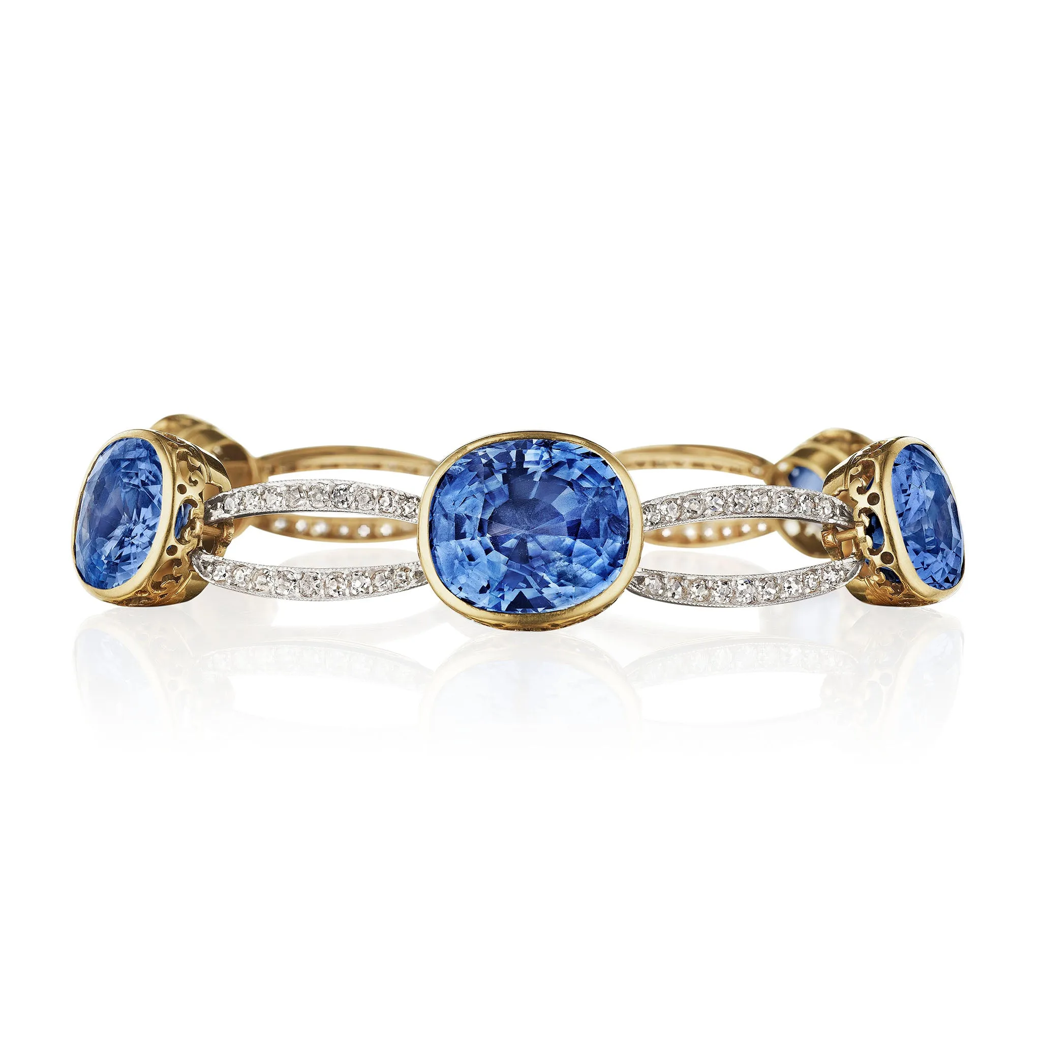 Belle ??poque Convertible Sapphire and Diamond Necklace