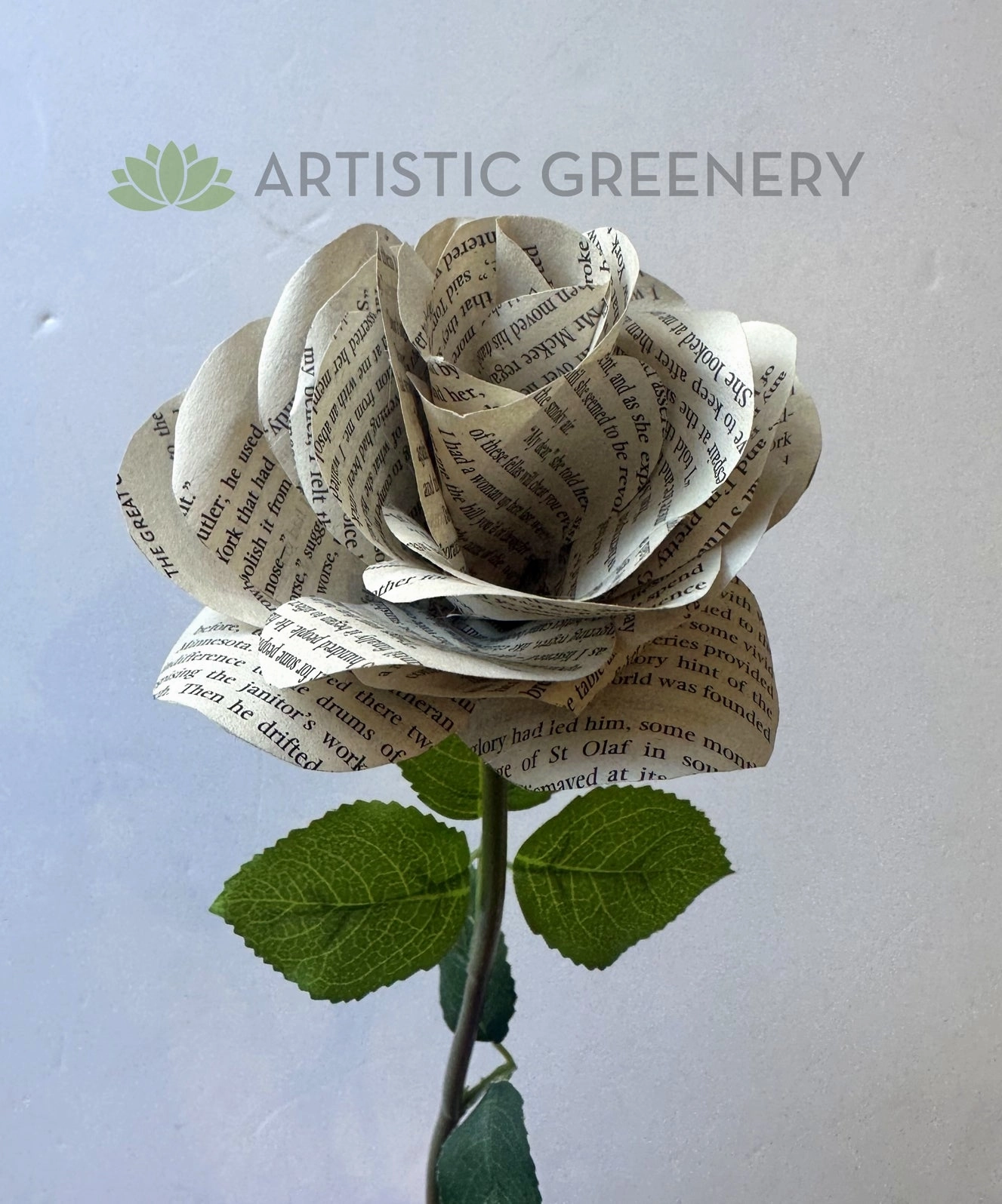 Bespoke Paper Flower Stem / Buttonhole (made-to-order) Ref: Cass R