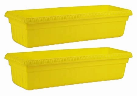 Big Rectangular Planter (Set of 2), Plastic