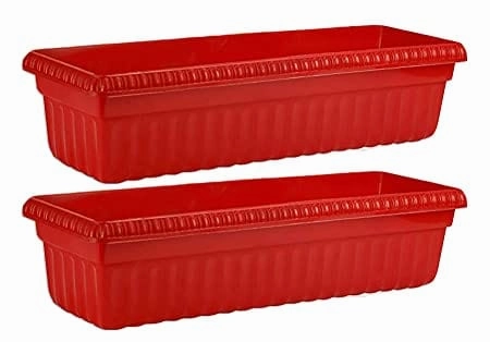 Big Rectangular Planter (Set of 2), Plastic