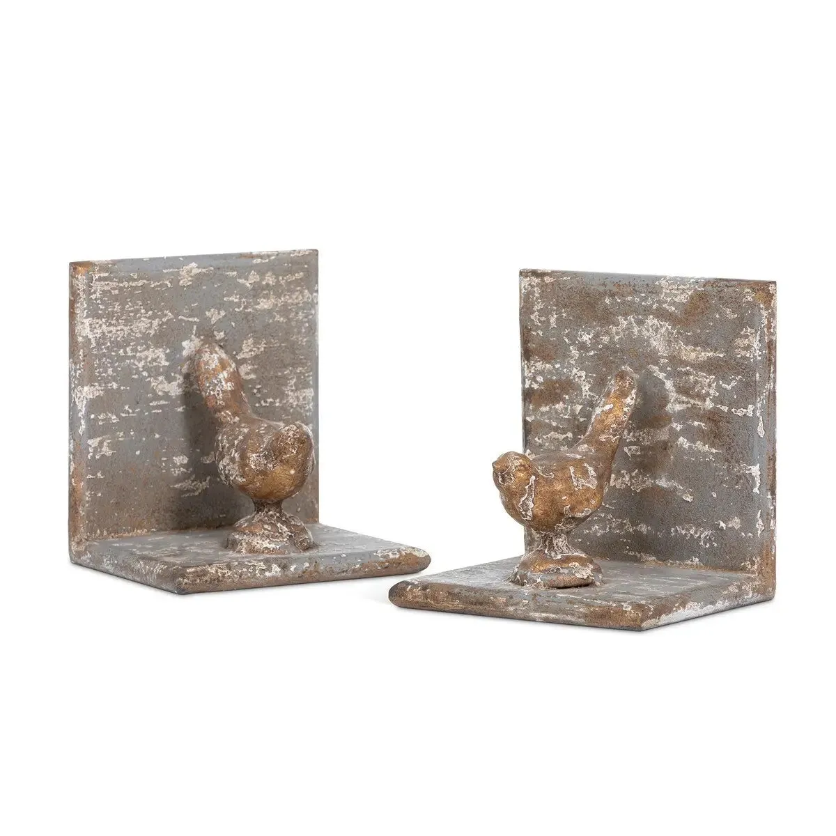 Bird Duet Iron Bookends