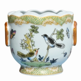 Bird and Flower Porcelain Cachepot plant seeds  