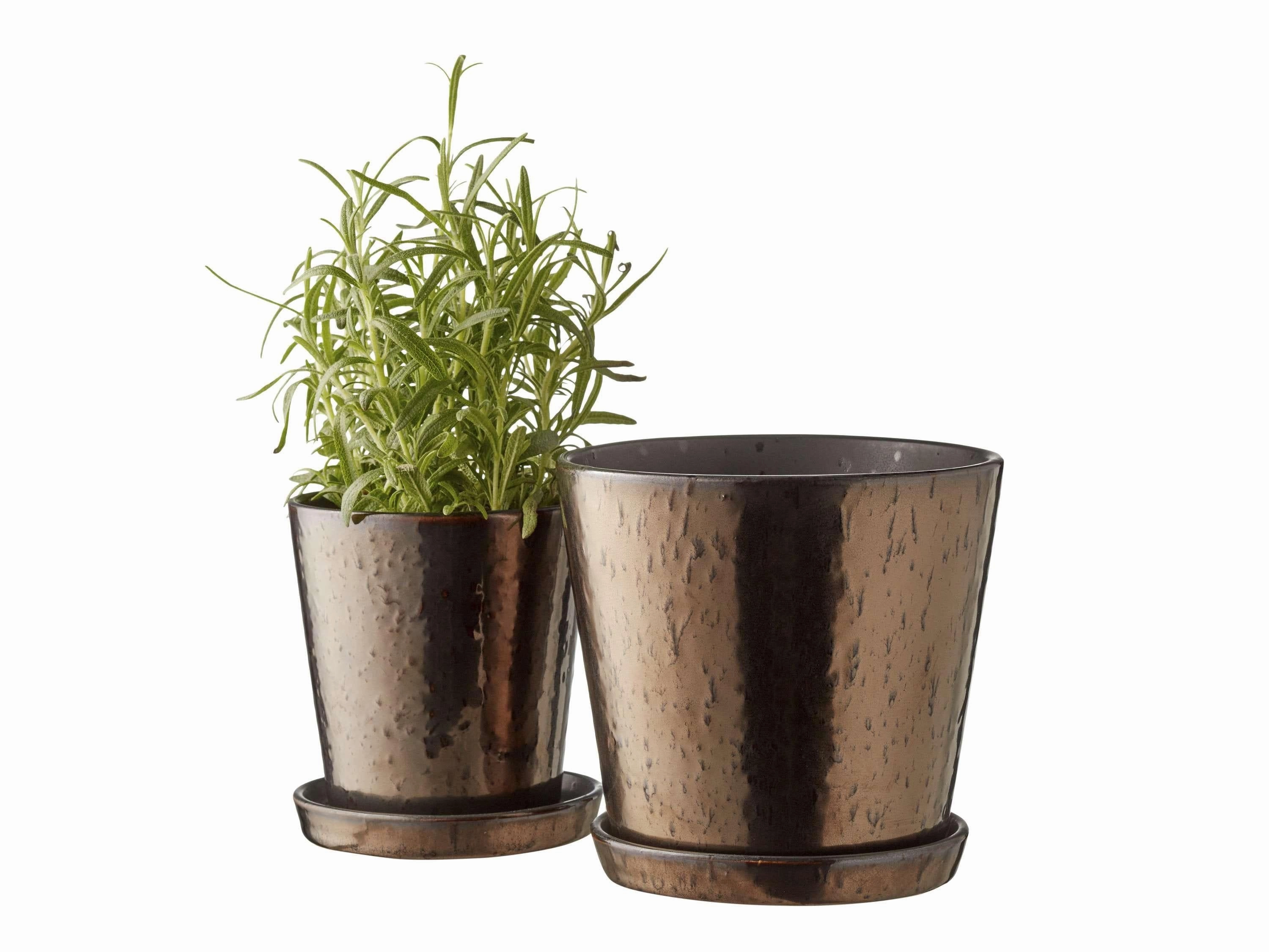 Bitz Planter Black/Bronze, ?14 Cm