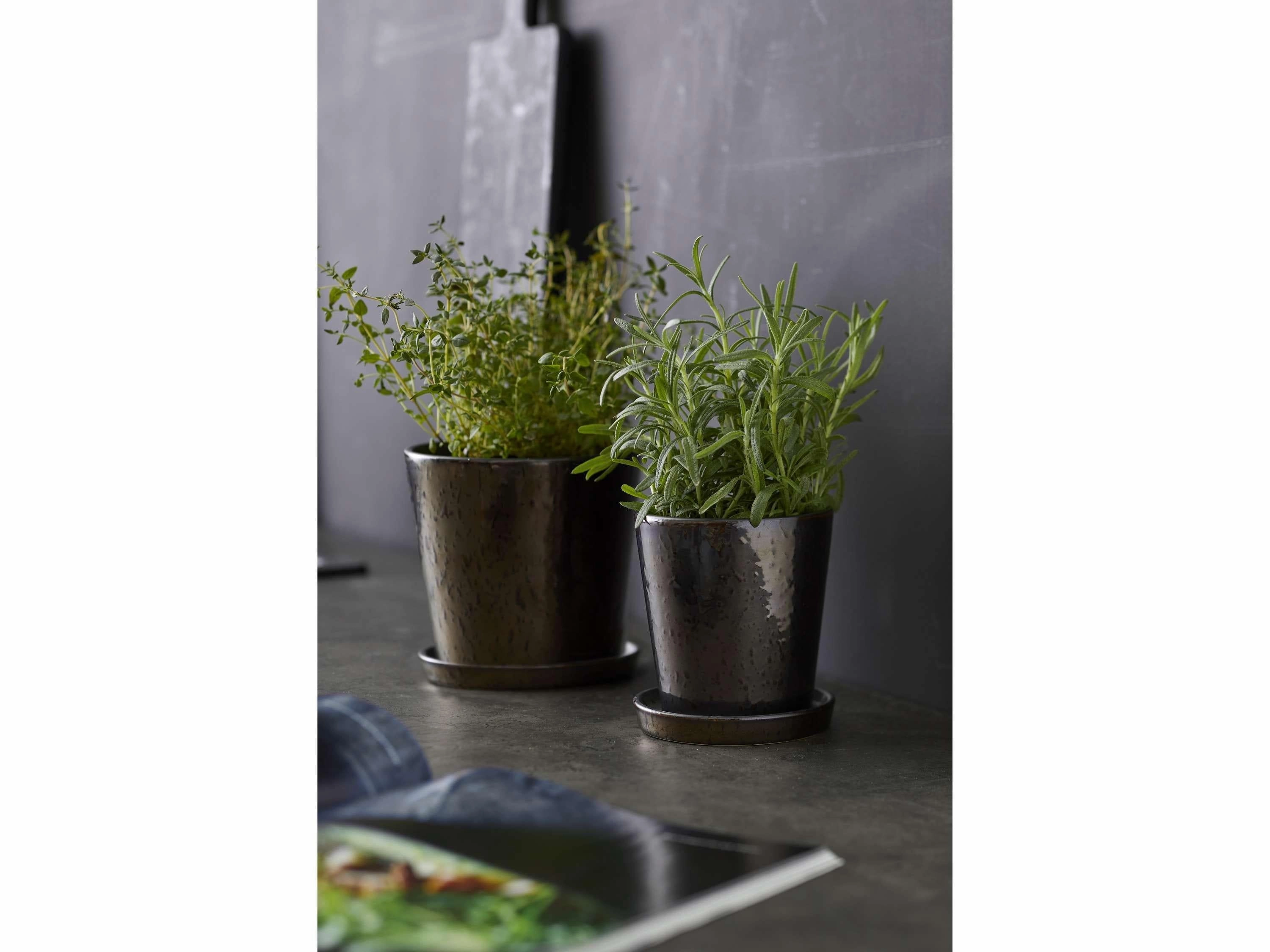 Bitz Planter Black/Bronze, ?14 Cm