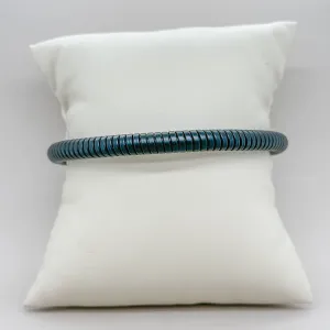 Black STST Coil Men??s Bracelet