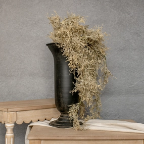 Black Fluted Vase outdoor greenery  