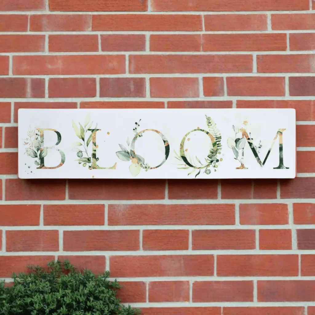 Bloom Wall Plaque dried flowers  