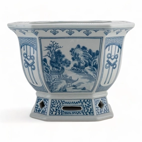 Blue & White Porcelain Pot plant seeds  