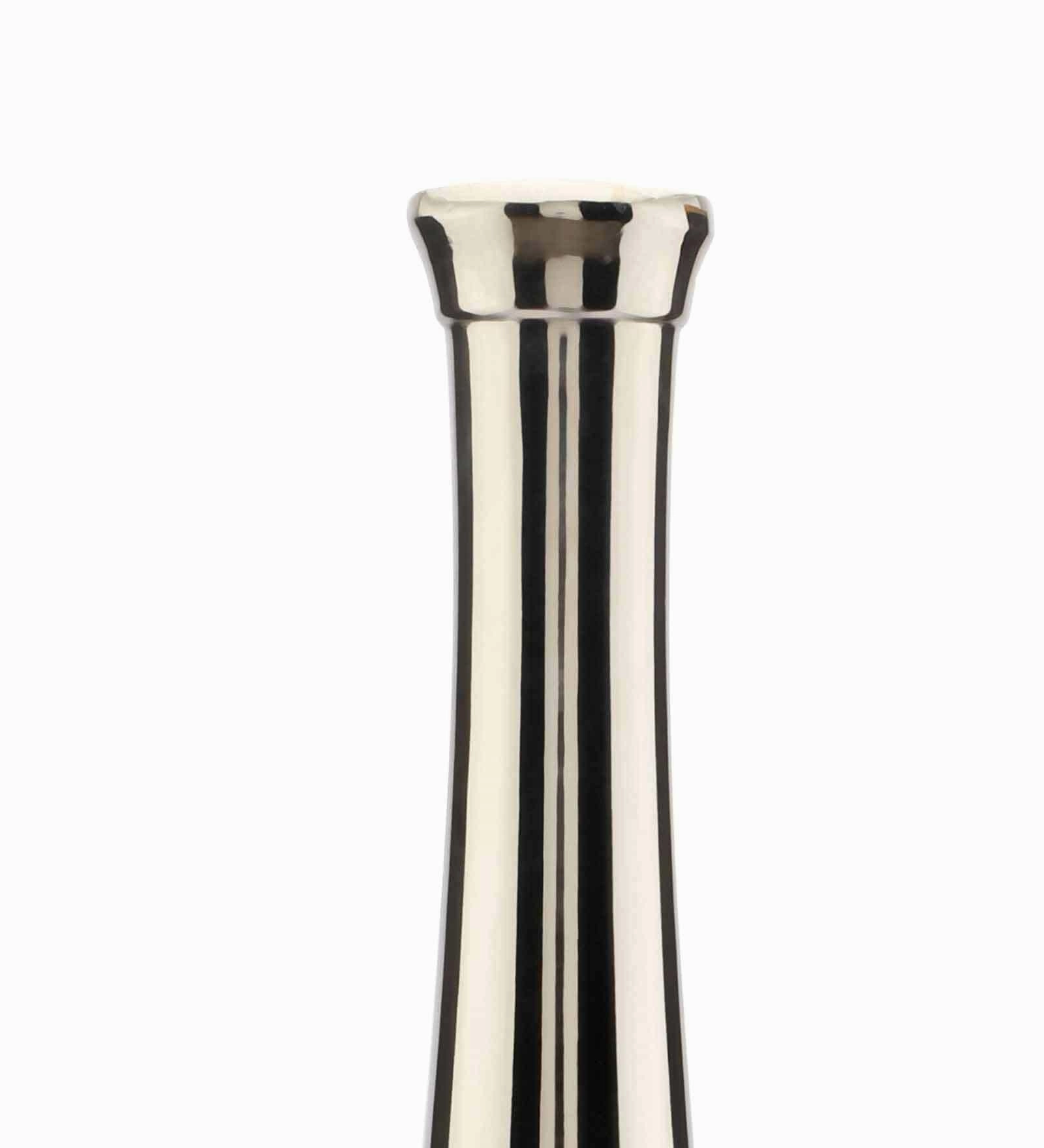 Blue And Silver Champagne Large Bottle Vase,