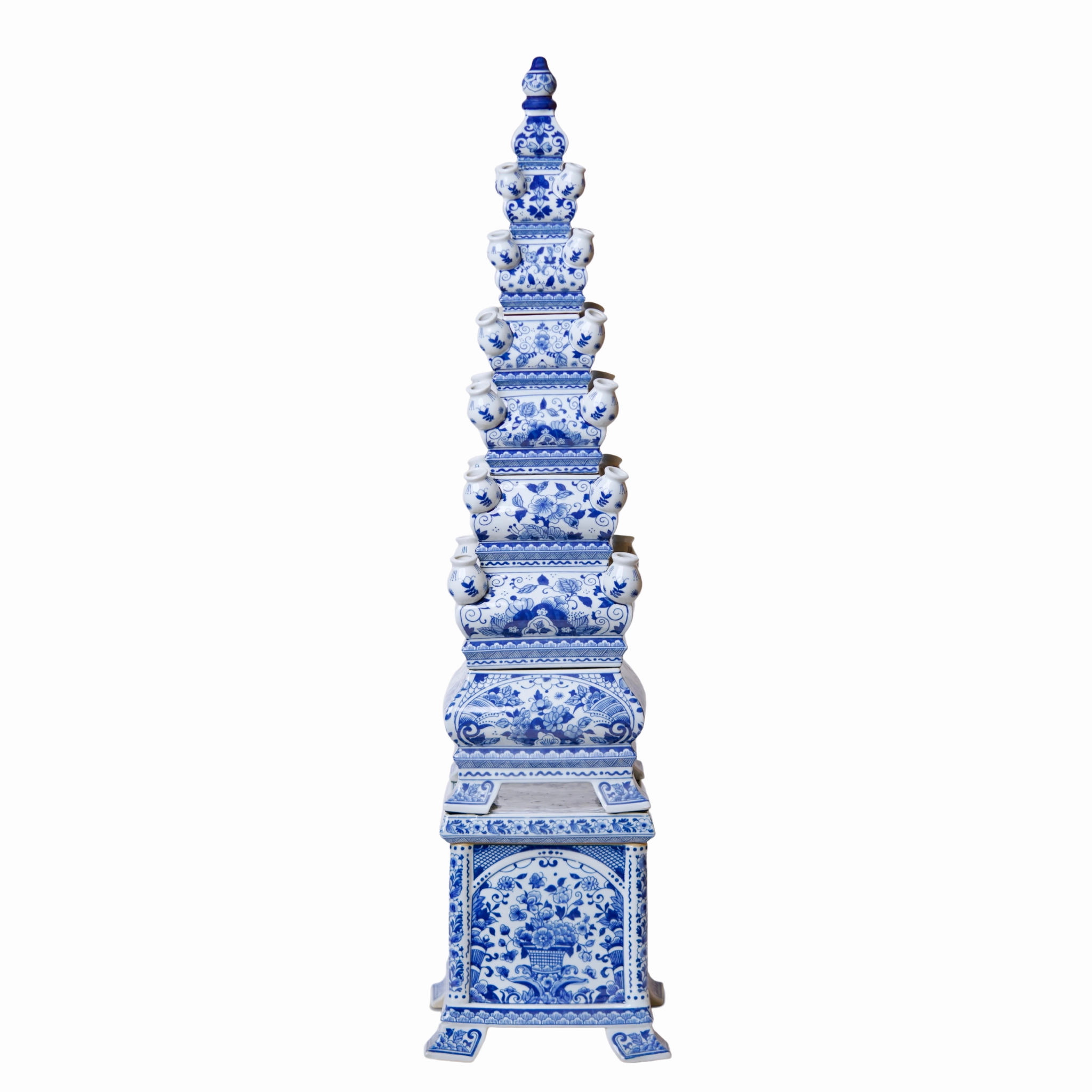 Blue and White Tall Porcelain Tulipiere