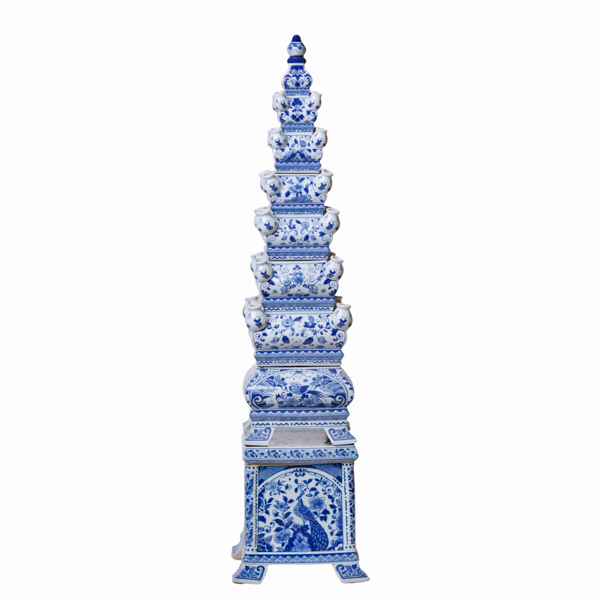 Blue and White Tall Porcelain Tulipiere