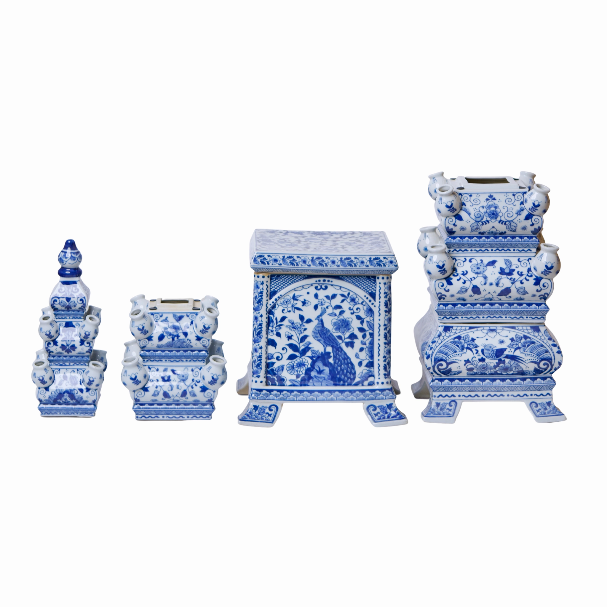 Blue and White Tall Porcelain Tulipiere