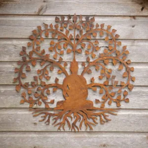 Bodhi Tree Wall Plaque dried flowers  