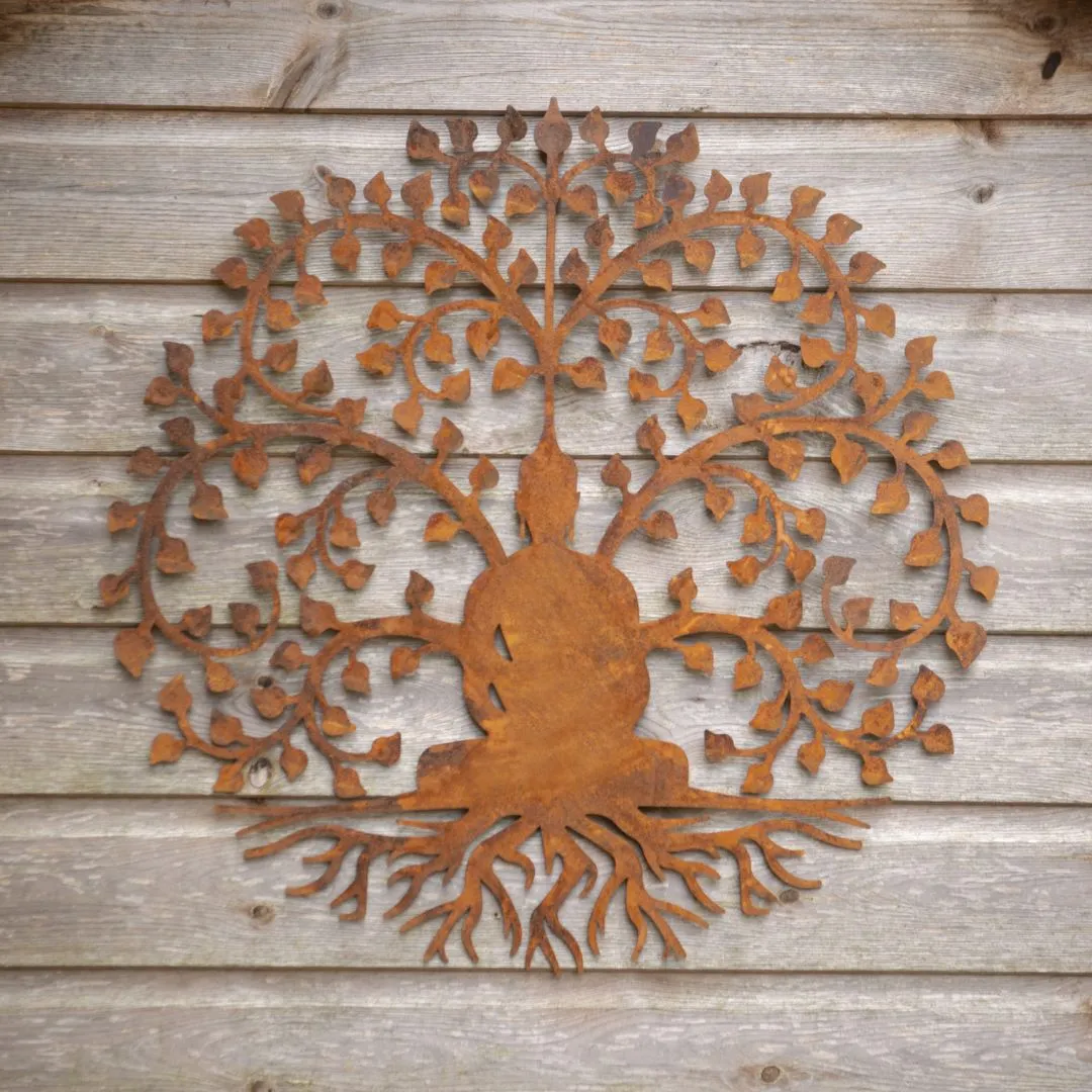Bodhi Tree Wall Plaque dried flowers  