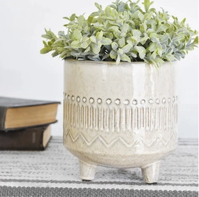 Boho Footed Planter outdoor greenery  