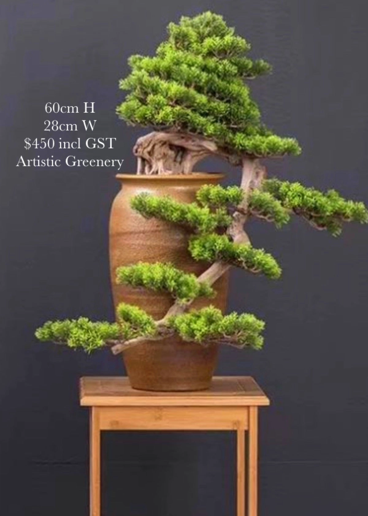 BON001 Artificial Bonsai High Quality 70cm Tall (Elephant Trunk Style)