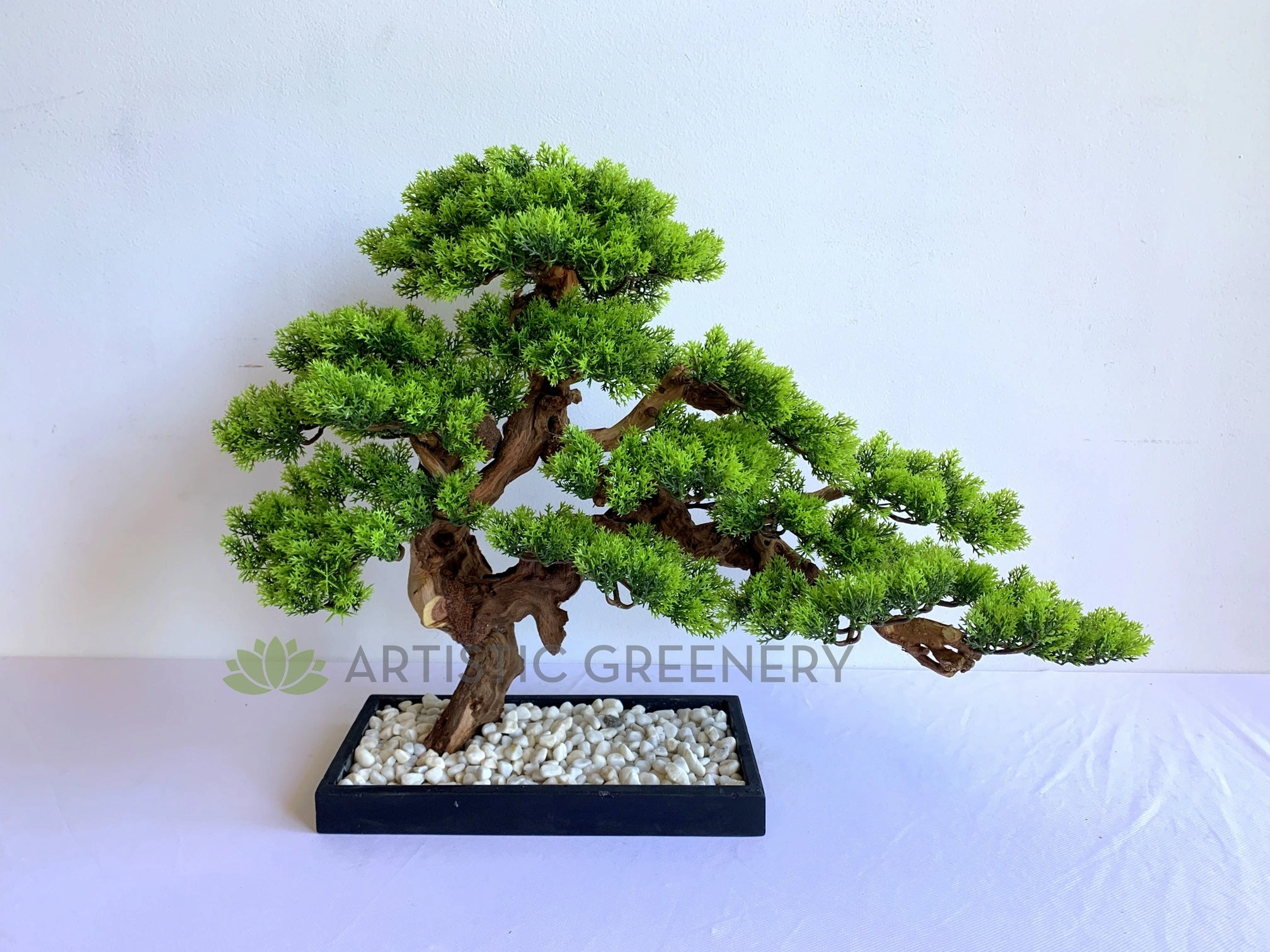 BON003 Artificial Bonsai 45cm - Green - High Quality