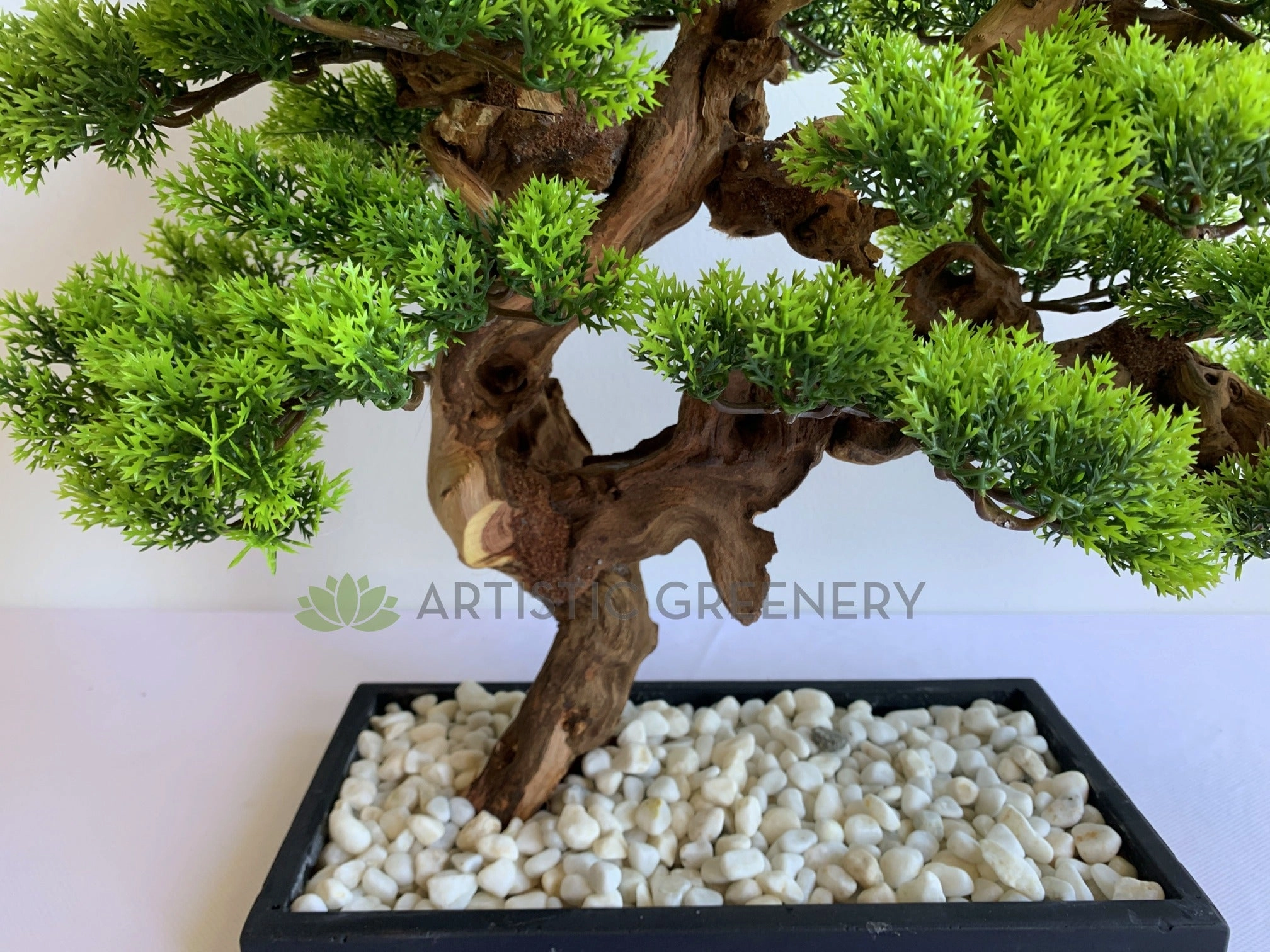 BON003 Artificial Bonsai 45cm - Green - High Quality